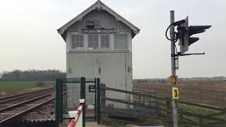 Roxton Sidings Level Crossing Lincs Saturday 07042018 [upl. by Sydelle]