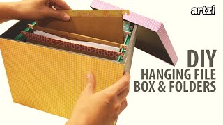 DIY Hanging File Box and Folders [upl. by Rangel]