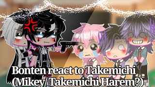 •Bonten react to Takemichi• MikeyTakemichi harem Part 2 read description [upl. by Ansilma416]