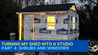 Turning my Shed into a Hobby Studio  Part 4 Shrubs and Windows [upl. by Raymond]