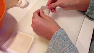 QuickTip How to fold a Wonton wrapper  Pork Dumplings How to make Wontons [upl. by Gottlieb]