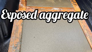 How to expose aggregate concrete is done Construction [upl. by Eerized185]