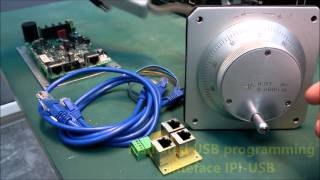 Manual control of DC servo motor using encoderMPG input on DCS3010 [upl. by Selena]