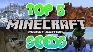 Top 5 Seeds for Minecraft Pocket Edition [upl. by Teragramyram6]