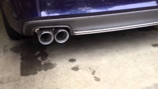 B8 S4 AWE Exhaust  Stock Downpipes [upl. by Marcel]