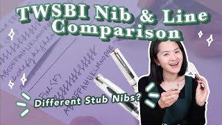 TWSBI Fountain Pen Nib amp Line Comparison [upl. by Alenairam]