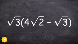 Use Distributive Property to Simplify an Expression with square roots [upl. by Teador]