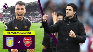 INJURY TIME DRAMA amp JORGINHO SCREAMER 🚀  Aston Villa 24 Arsenal  Highlights [upl. by Kimber]