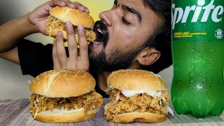 ASMR Eating Spicy KFC Zinger Burger  KFC Zinger Burger Eating  3min Eating Challenge [upl. by Elleinwad86]