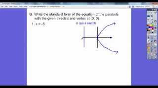 Parabolas in Algebra 2  Section 92 [upl. by Krauss937]