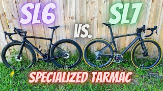 WHATS THE DIFFERENCE Specialized TARMAC SL6 vs TARMAC SL7 PRO and SWORKS [upl. by Tirza]