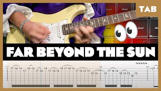 Yngwie Malmsteen  Far Beyond The Sun  Guitar Tab  Lesson  Cover  Tutorial [upl. by Nnaoj]