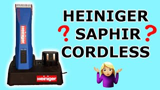 Heiniger Saphir Cordless Clipper Review Professional Groomers Opinion [upl. by Bondon]