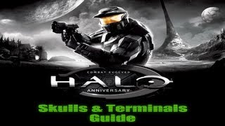 Halo Combat﻿ Evolved Anniversary  Skulls amp Terminals Guide [upl. by Marjana]