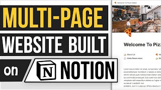 How To Build A MultiPage Website On Notion With A Custom Domain [upl. by Gerik]