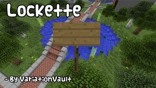 Minecraft Bukkit Plugin  Lockette  Lock door chest furnace  Chest Protection [upl. by Derfniw]