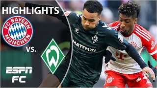 🚨 SLIP UP 🚨 Bayern Munich vs Werder Bremen  Bundesliga Highlights  ESPN FC [upl. by Nidorf]