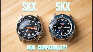 Seiko SKX vs 5KXSRPD  Mod amp Parts Compatibility [upl. by Noonan478]