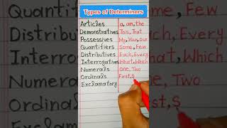 Types of DeterminersDeterminers in English [upl. by Notsob]