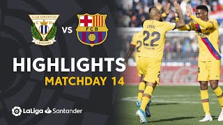 Highlights CD Leganes vs FC Barcelona 12 [upl. by Dann817]