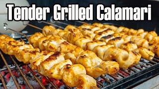 The perfect grilled calamari recipe [upl. by Boak]