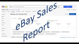 How to generate eBay Sales Report for tax Filing or Analysis [upl. by Attaynik326]