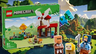 LEGO Minecraft The Windmill Farm  21262 Speed Build 60fps [upl. by Kingsly]