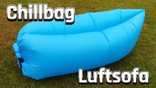 Laysack  Luftsofa  Chillbag  Luftcouch  Inflatable Beach Lounge im Review [upl. by Rosenblum]