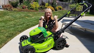 Greenworks Pro Lawn Mower Review [upl. by Korff]