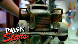 Pawn Stars Antique Toy Army Truck Contains a CANNON Season 3 [upl. by Lorusso]