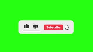 YouTube like subscribe bell icon buttons green screen  End Screen [upl. by Arie955]