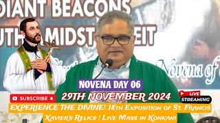 LIVE St Francis Xavier Old Goa  Novena Day 06  Konkani Mass  29th November 2024  tfrcctv [upl. by Liva]