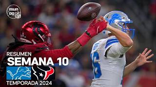 Detroit Lions vs Houston Texans  Resumen NFL en español  Semana 10  NFL Highlights 2024 [upl. by Drarreg486]