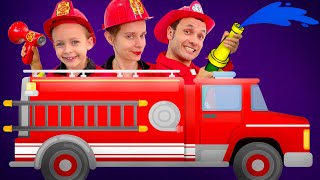 Vamos bombeiro  Equipe de resgate de caminhão de bombeiros🔥🚒 Canções infantis [upl. by Hpotsirhc308]