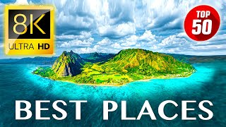 TOP 50 • Most Amazing Tourist Attractions in the World 8K ULTRA HD [upl. by Tengdin53]