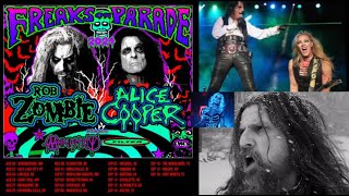 Rob Zombie and Alice Cooper Tour 2024 ‘Freaks On Parade Tour‘ w Ministry and Filter [upl. by Aenert]