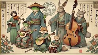 Shamisen 三味線 X Fluto X Koto X ElectricGuitar喵獸戲畫Relaxing Background Music for Working or Study [upl. by Dudley]