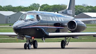 RARE Rockwell Sabreliner 65 Landing and Takeoff at KANE [upl. by Latoniah]