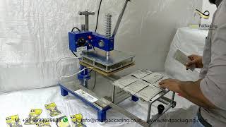 Manual Blister packing machine Scrubber Blister Packing Machine [upl. by Analiese]