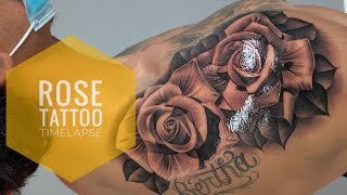 ROSE TATTOO TIMELAPSE [upl. by Lledal151]