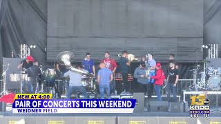 Pair of concerts happening this weekend at Weidner Field [upl. by Marela44]