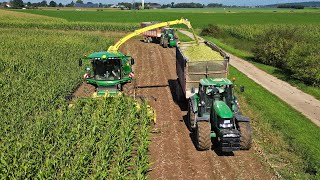 Mais Silage 2024  John Deere 8600i  StalkBuster  LU Nielen [upl. by Llennod826]