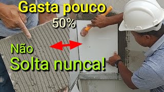 Como gastar pouca argamassa assentando cerâmica ou porcelanato [upl. by Delcine921]