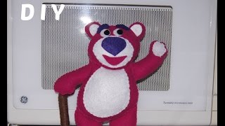 DIY TOY STORY 3 OSO LOTSO en fieltro [upl. by Aihsas400]