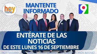 Titulares de prensa dominicana lunes 16 de septiembre 2024  Hoy Mismo [upl. by Silvie]