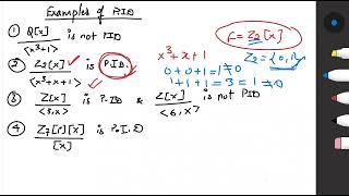 Examples of Principal Ideal Domain [upl. by Ahtar]