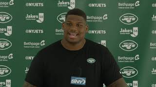 quotFeels Great to Be Backquot  Quinnen Williams Media Availability  New York Jets [upl. by Nauqat]