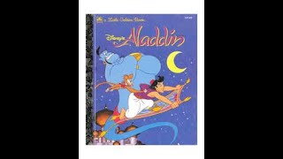 DISNEYS ALADDIN read aloud story book for children [upl. by Elleb]