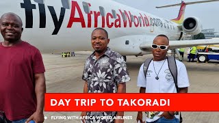 Day trip to Takoradi  Africa World Airlines  Ghana Vlog [upl. by Gwendolin]