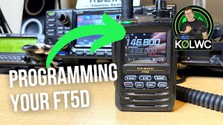 Yaesu FT5D How To Program a Memory Channel [upl. by Izogn]